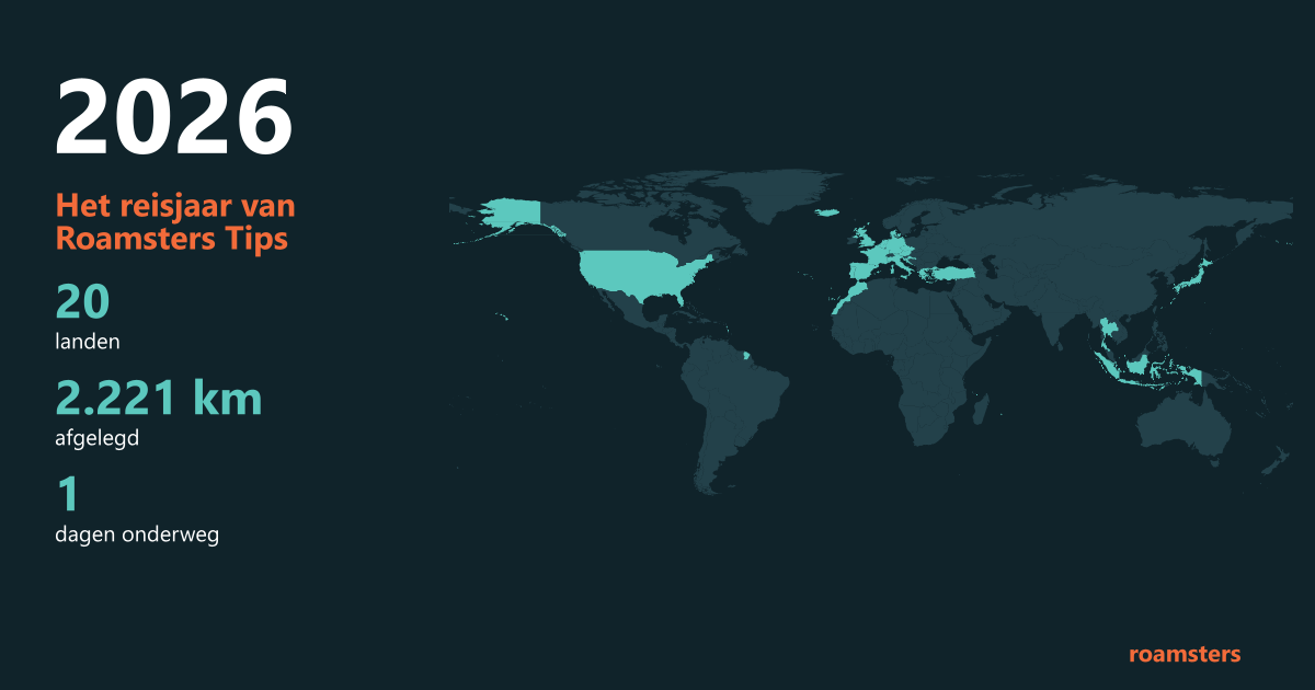 Deelplaatje van het reisjaar 2026